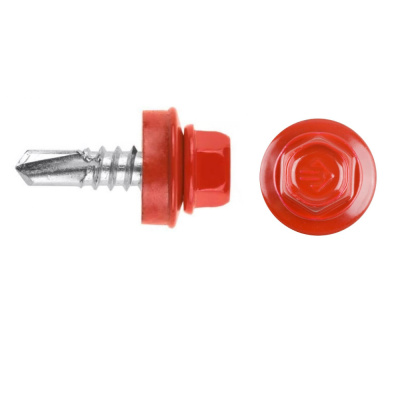 Саморез кров. сверло 4,8х35 RAL 3003 ярко-красный