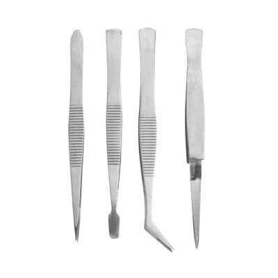 Пинцеты 4шт. из нерж. стали