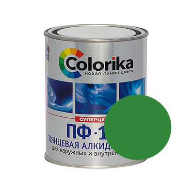 Эмаль ПФ-115 "Colorika" зеленая 12 кг
