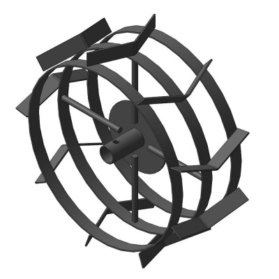 Грунтозацеп вал 30мм. 445/180мм. втулка 85мм. 3 обода НЦ