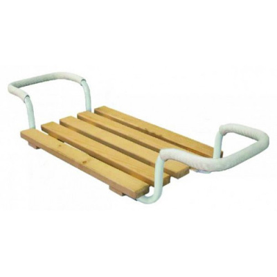 Сиденье в ванну раздвижное (меттальч.каркас, 5-реечное сиденье)