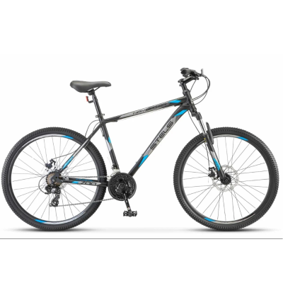 Велосипед STELS Navigator 700 27.5MD (17.5" Черный/Голубой)