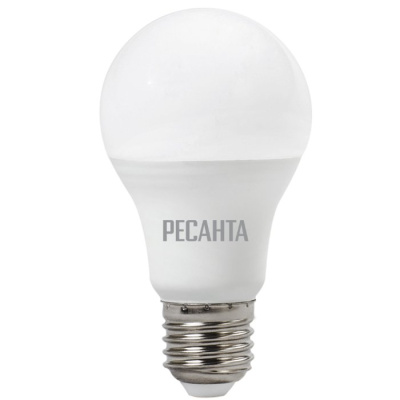 Лампа светодиодная LL-R-A60-7W-230-3K-E27 (груша, 7Вт, тепл., Е27) Ресанта 