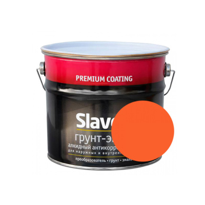 Грунт-эмаль "Славен" оранжевый  20 кг