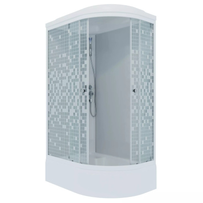Душевая кабина Коралл 120*80 В лев.(6 мест+сифон D50)