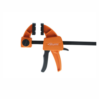 Струбцина быстрозажимная, 600мм, резиновые накладки, 70-100кгс, сжим-разжим, Sturm! 1078-08-60 