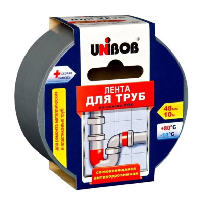 Лента клейкая армиров. 48 ММ Х 10 М СЕРАЯ (36) "UNIBOB"
