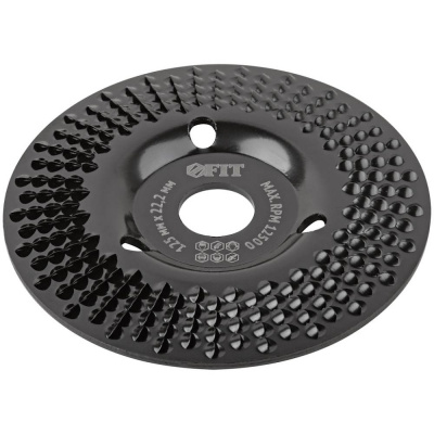 Диск обдирочный по дереву, наклонный, посадочный диаметр 22,2 мм, 125 мм, грубая насечка