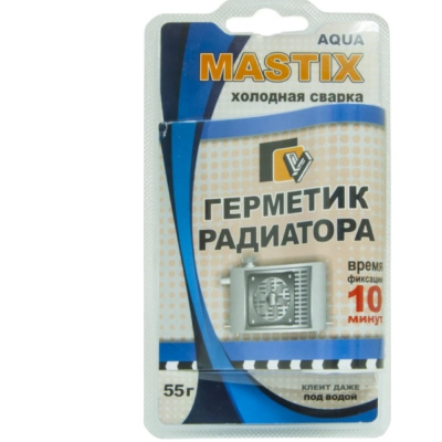 Герметик Mastix д/радиатора 55гр, BL (холодная сварка), арт.МС-0121