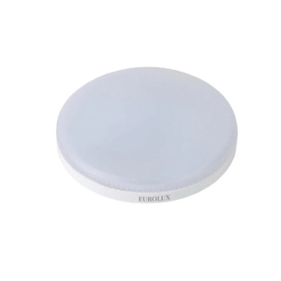 Лампа светодиодная LL-E-TAB-9W-230-4K-GX53 (таблетка, 9Вт, нейтр., GX53) Eurolux 76/2/75