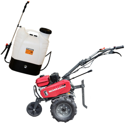 Мотокультиватор  WEIMA  WM500 + Опрыскиватель 16л BS-16.8 MegArsenal