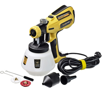 Краскопульт Hanskonner PLATINUM, 800Вт, 0-1200мл/мин, 120DIN/сек, МАЛОШУМНЫЙ, шнур 6м HSG9680 