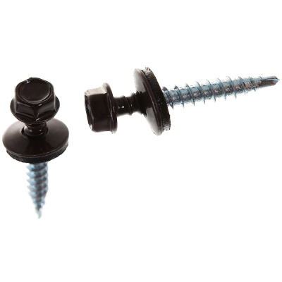 Саморез кров. сверло 4,8х19 RAL 8017 шоколадно-коричневый