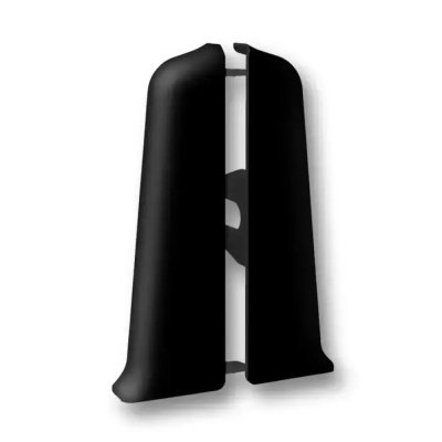 Угол для плинтуса 70мм "Деконика" Черный / 007 торцевой (пара) 10