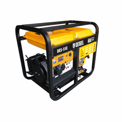 Генератор дизельный DES-55E, 5,5 кВт, 230 В, 11 л, электростартер// Denzel