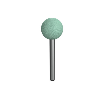 Шарошка абразивная Практика карбид кремния шарообразная, 25мм,хвост 6 мм,блистер