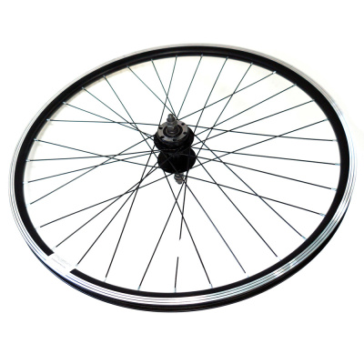 Колесо,двойной алюмин.обод,,гайки,D-brake,под трещетку WSM-27RD 27,5"заднее