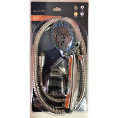 Комплект для душа (шланг+лейка+держатель) в блистереDK-5370 A 