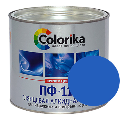 Эмаль ПФ-115 "Colorika" синяя 1,8 кг