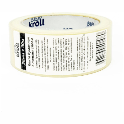 Лента малярная (крепп скотч) 38/30 Kroll