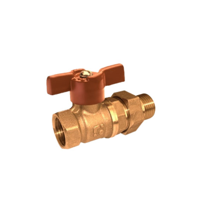 Кран шаровой со сгоном 3/4" бабочка А31/1 БОЛОГОЕ