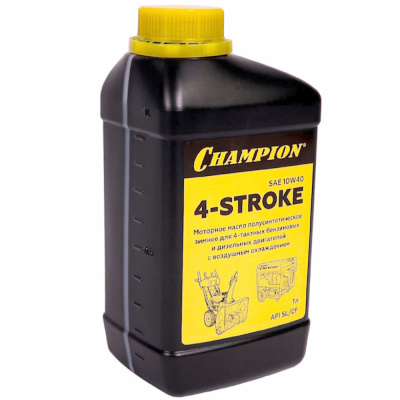 Масло для 4-тактных двигателей полусинтетическое зимнее CHAMPION SAE 10W40 API SL/CF 1 л