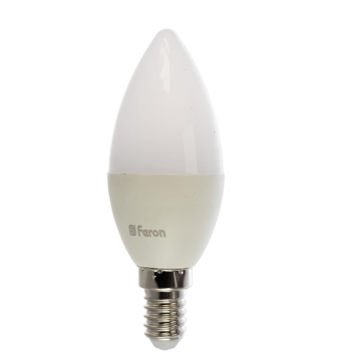 Лампа светодиодная LED 7вт E14 белый матовая свеча