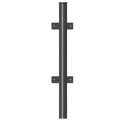 Столб заборный круглый с планкой 1,5х57х3000 окрашенный 