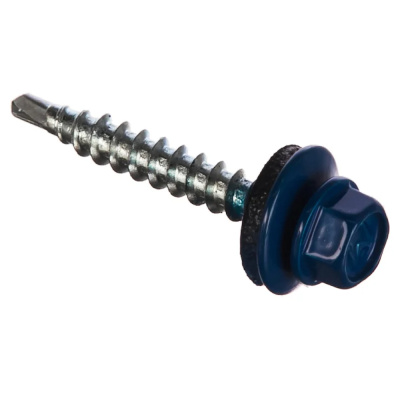 Саморез кровельный Daxmer 4,8х35 RAL 5005 сверло №1 (250 шт)