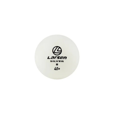 Шарики для н/т Larsen 8331 Silver 1 Star (6 шт.), ABS пластик, белые