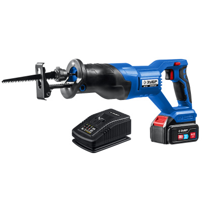 Пила сабельная, Профессионал (SPB-180-41) ЗУБР  Т7, 20 В, 180 мм, 1 АКБ (4 А·ч), бесщеточная 