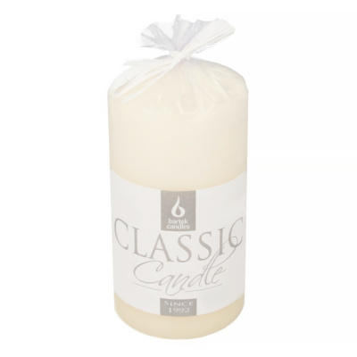 Свеча декоративная, 12х6 см, колонна, Bartek Candles, Слоновая кость