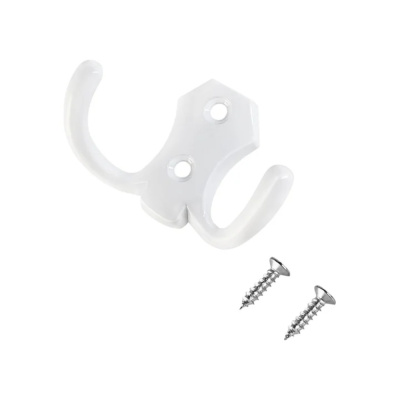 Крючок-вешалка (600,50) СТАНДАРТ 306 B WW матовый белый ЕВРОПАКЕТ 