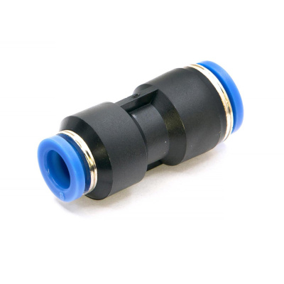 Фитинг пневматический цанговый пластиковый прямой переходной PG 10-8