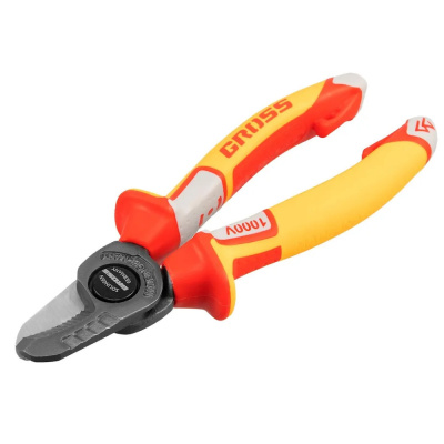 Кабелерез, диэлектрические рукоятки до 1000 В, трехкомпонентные рукоятки, 160 мм// GROSS