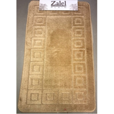 Набор ковриков 2 предмета (ванна, туалет) Zalel 60*100,50*60 L.BROWN (светло-коричневый)