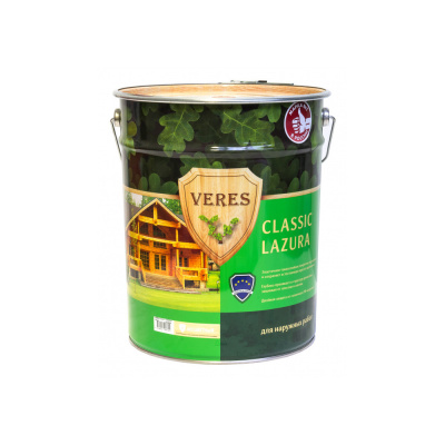 Пропитка Верес классик Лазура №1 бесцветный 2,7л "VERES"