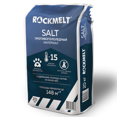 АНТИГОЛОЛЕД "ROCKMELT SALT" 20 КГ (1/50)