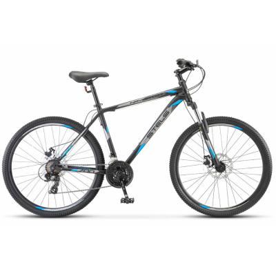 Велосипед STELS Navigator 700 27.5MD (21" Черный/Голубой)