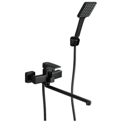 Смеситель для ванны, Frud, с картриджем,черный,R22152  