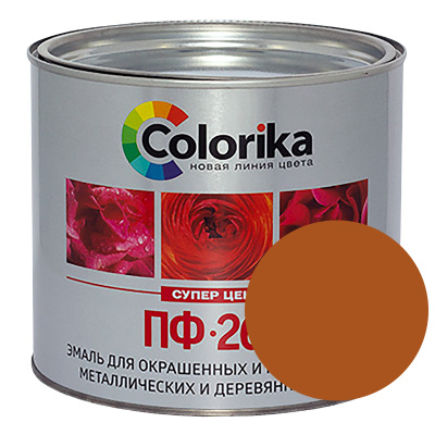 Эмаль ПФ-266 "Colorika" золотисто-коричневая 1,9 кг