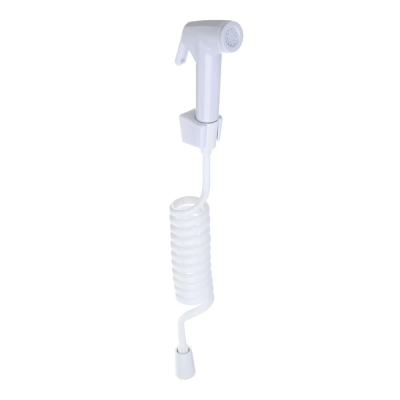 Набор для гиг. душа, лейка 30мм, 1 режим, шланг 30-150см, держатель, белый СоюзКран