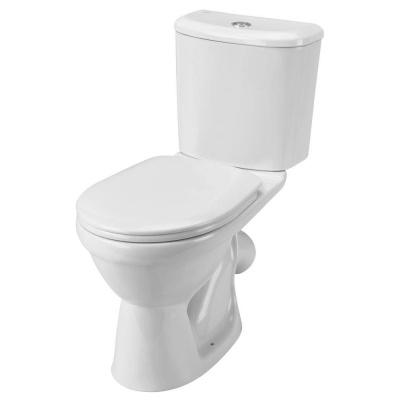 Унитаз-компакт Лига вып. косой, 2-реж, ПОЛИПРОПИЛЕН