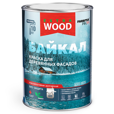 Краска для деревян.фасадов и интерьеров БАЙКАЛ Нерпа (0,75л) FARBITEX ПРОФИ WOOD EXTRA 