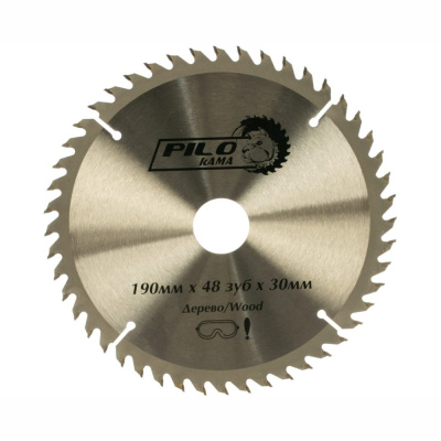 Диск пильный по дереву 190мм х 48 зуб х 30/20, 30/16мм "Pilorama"