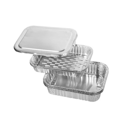 Коптильня одноразовая 20х15 см, 3 шт. в наборе ( в компл. ольховая щепа) / 22