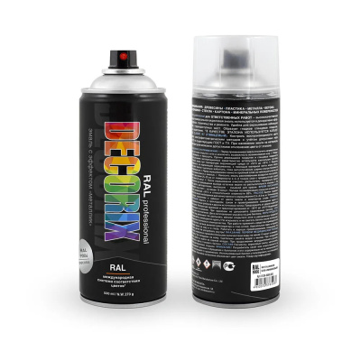 Эмаль аэрозольная RAL PROFESSIONAL DECORIX, 520 мл, RAL 9006, бело-алюминиевый