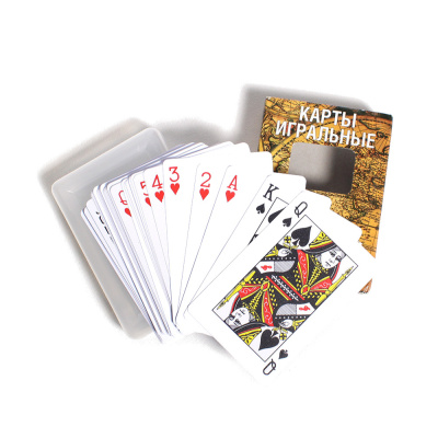 Карты игральные "СЛЕДОПЫТ", влагостойкие, пластик, 54 шт./12/144/