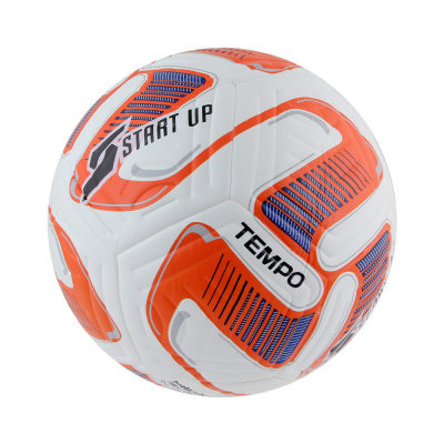 Мяч футбольный Start Up Tempo white/orange, р5, пу