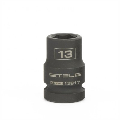 Головка ударная шестигранная, 13 мм, 1/2", CrMo// Stels